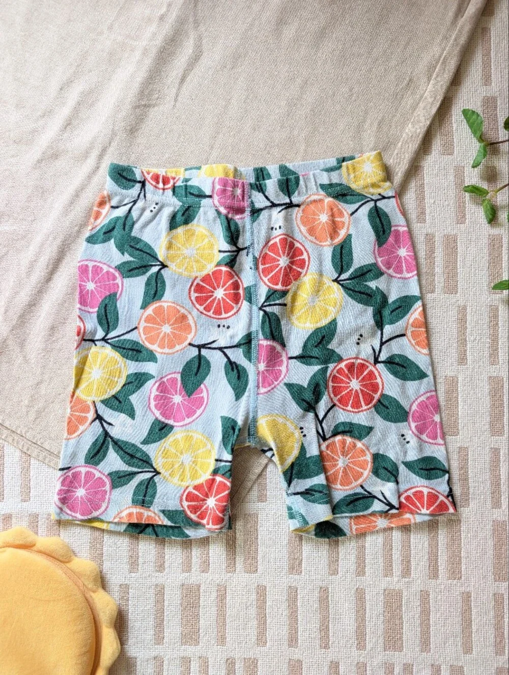 Hanna Andersson | 10 | Short John Pajama Set | Sweet Citrus